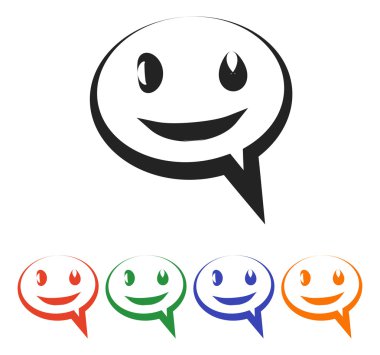 Gülümseyen baloncuk simgesi