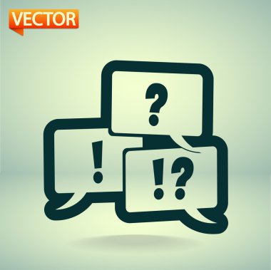 soru ve ünlem işareti