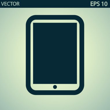 Modern dijital tablet pc simgesi