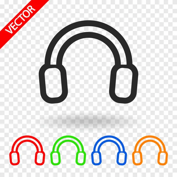 Icono de auriculares — Vector de stock