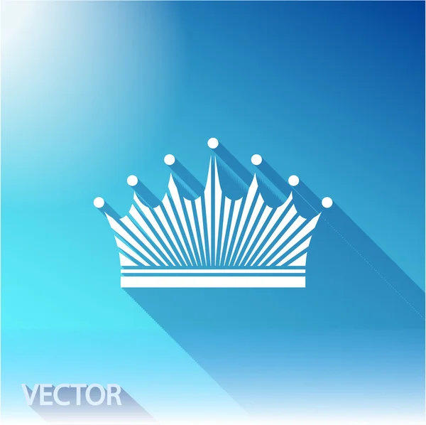 Corona icono de diseño — Vector de stock