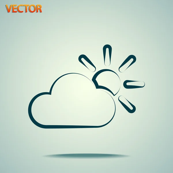 Icono de nube — Vector de stock