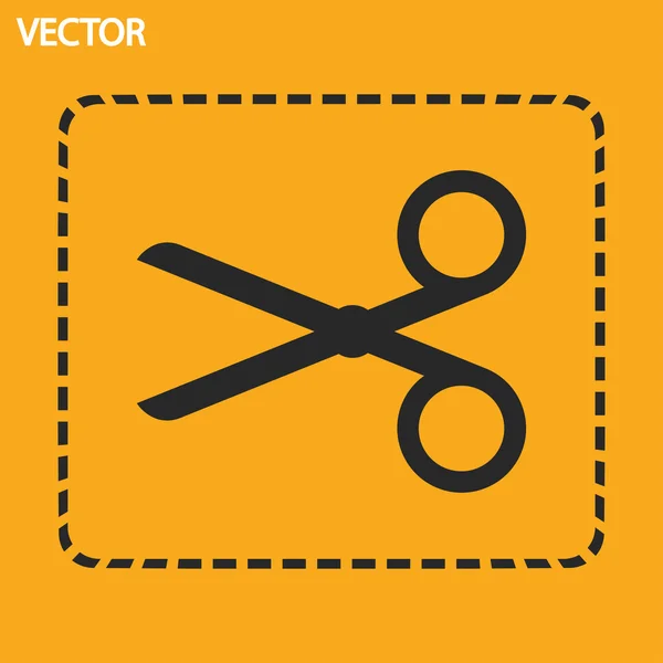 Ikonen för saxar — Stock vektor
