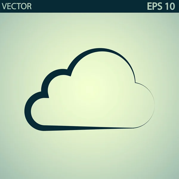 Icono de nube — Vector de stock