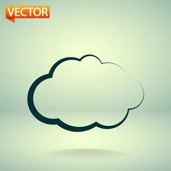 Значок облака — стоковый вектор