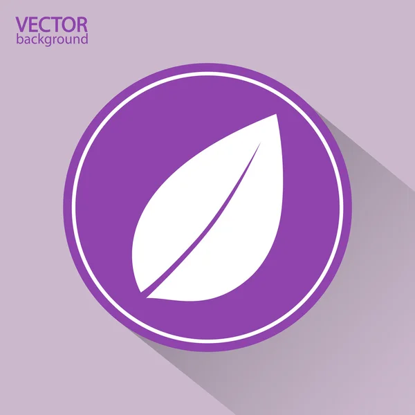 Folhas ícone — Vetor de Stock