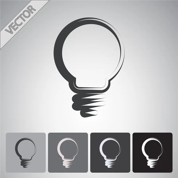 Light bulb icon — Stock Vector