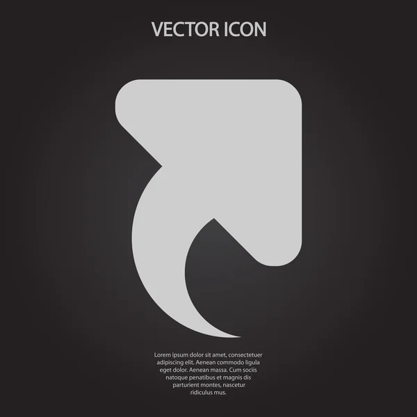 Icono flecha arriba — Vector de stock