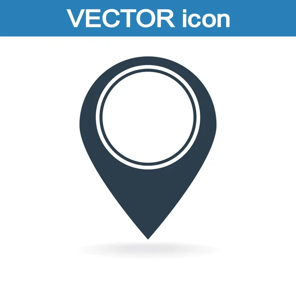 Mapa puntero icono plano — Vector de stock