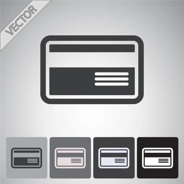 Pictogram van de creditcard van de Bank — Stockvector