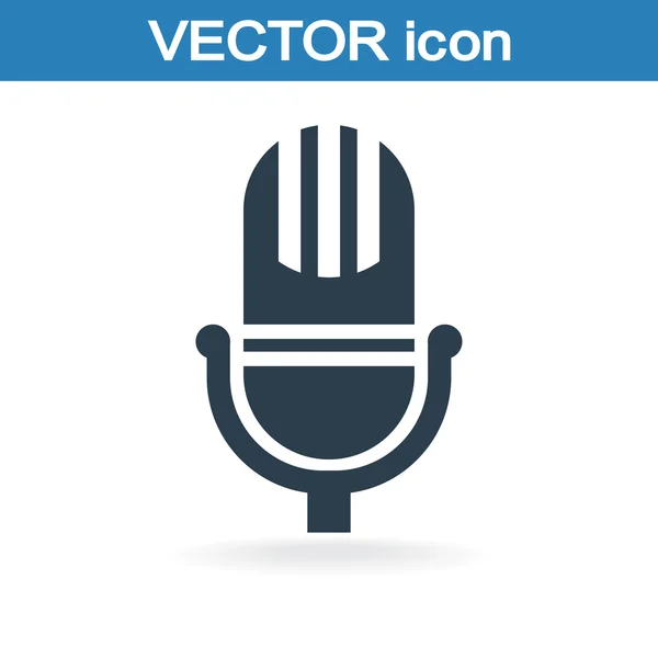 Ikona mikrofonu — Stockový vektor