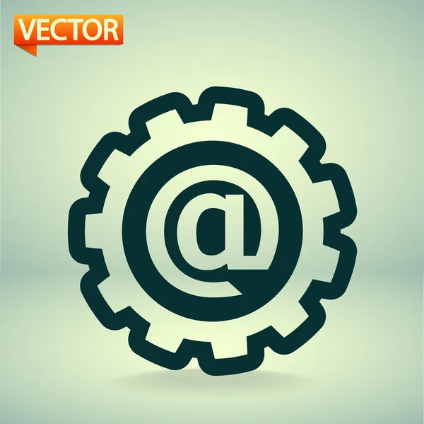 Setting parameters, e-mail internet icon — Stock Vector