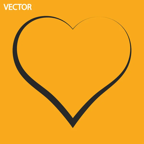 Icono del corazón — Vector de stock