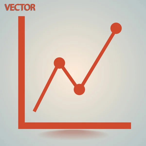 Grafiek pictogram — Stockvector