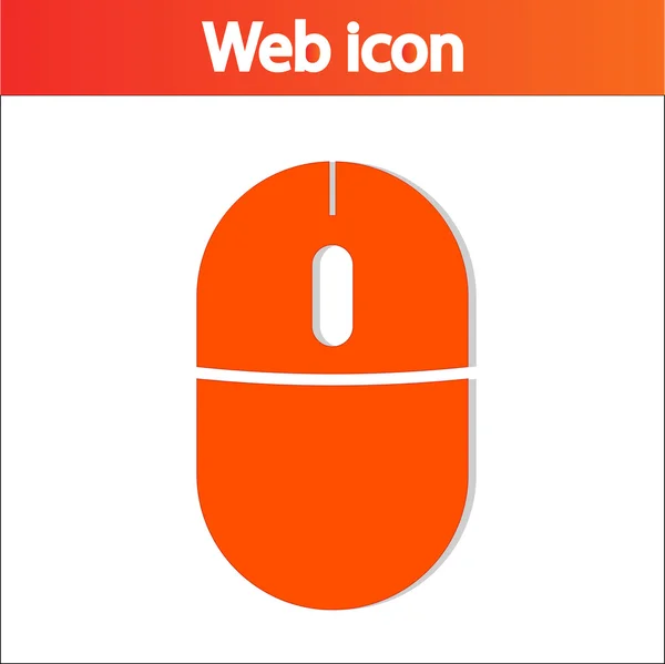 Icono del ratón ordenador — Vector de stock