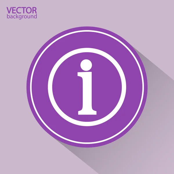 Signo de información icono — Vector de stock