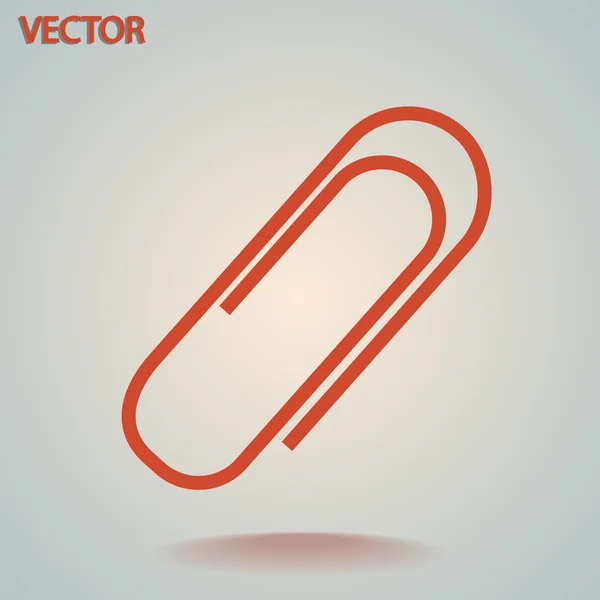 Clip de papel icono — Vector de stock