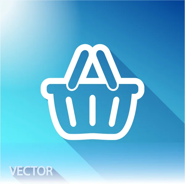 Icono de cesta de compra — Vector de stock