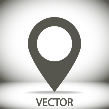 harita işaretçisi düz simgesi