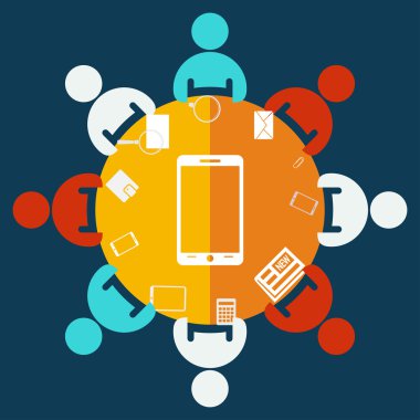 Mobil akıllı telefon simgesi