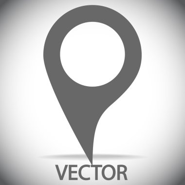 harita işaretçisi düz simgesi