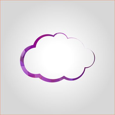 Bulut simge düz tasarım stil