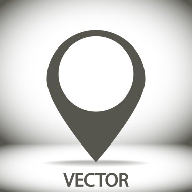 harita işaretçisi düz simgesi