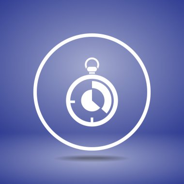 Kronometre simgesi tasarım