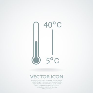 Termometre simgesi tasarım