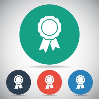 Kurdele simgeli rozet