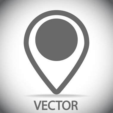 harita işaretçisi düz simgesi