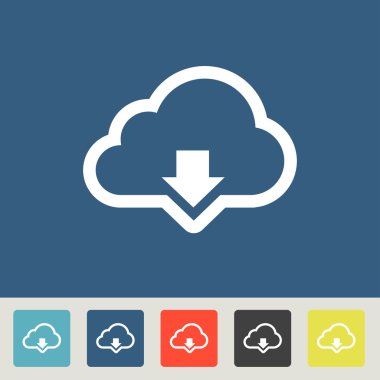 Bulut Icons set kablosuz upload