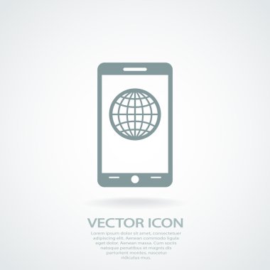 Mobil akıllı telefon simgesi
