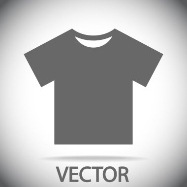 Tshirt düz simgesi