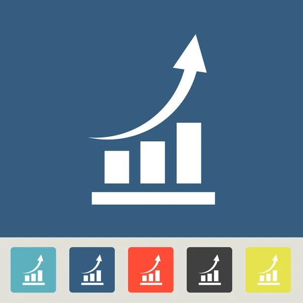 Infographic, chart ikon — Stock Vector