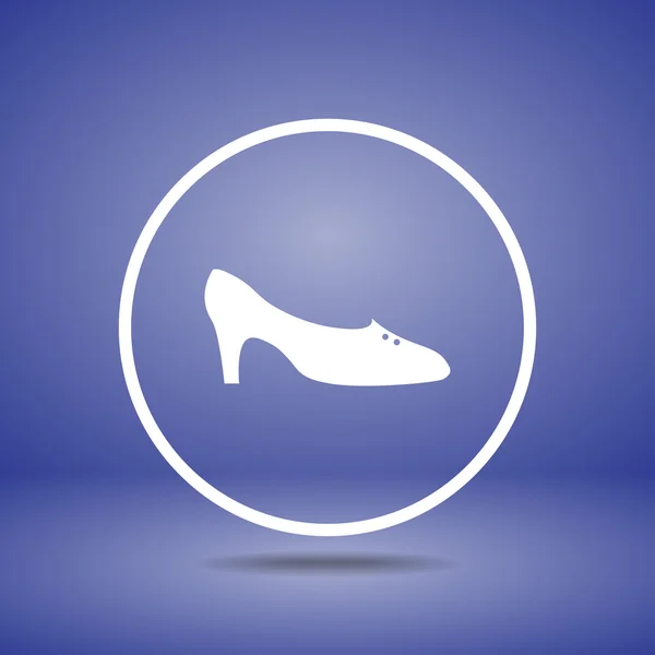 Womens shoe icon — Stock Vector