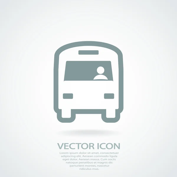 Icono de autobús — Vector de stock