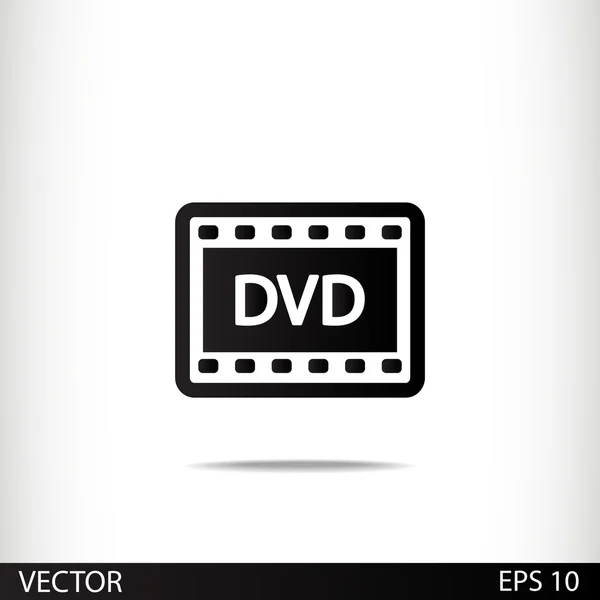 DVD icono de vídeo de diseño — Vector de stock
