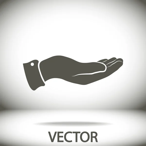 Pictogram van een hand — Stockvector