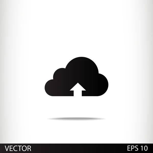 Uploadpictogram in wolk — Stockvector