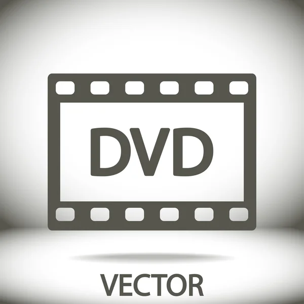 DVD icono de vídeo — Vector de stock