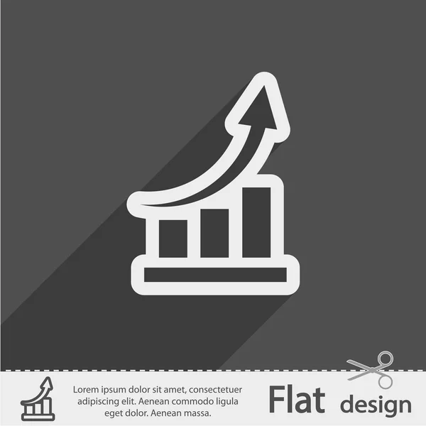 Infografía, icono del gráfico — Vector de stock