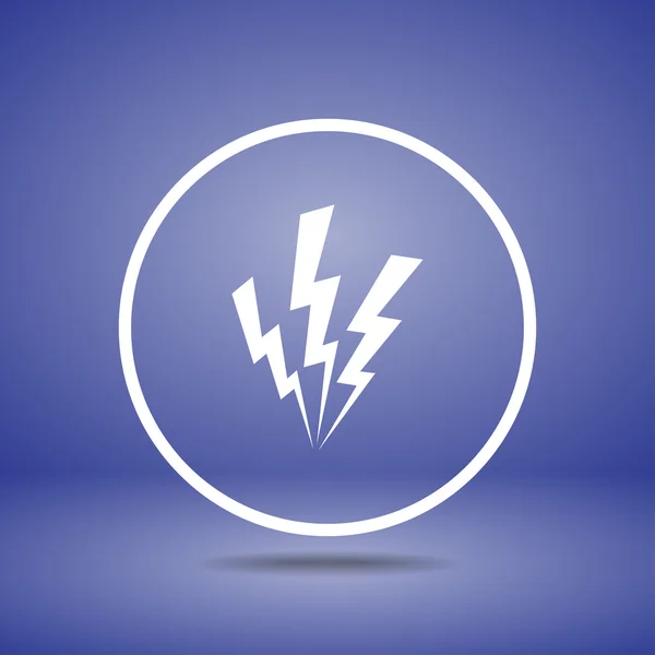 Lightning icon — Stock Vector