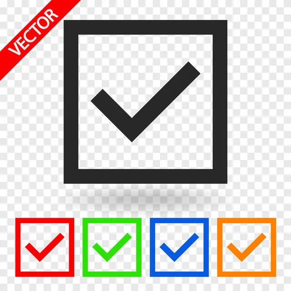 Confirm icon — Stock Vector