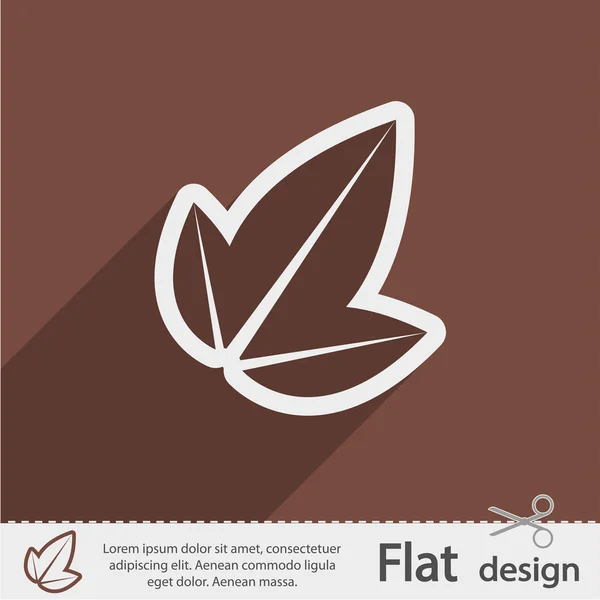 Icono de hoja — Vector de stock