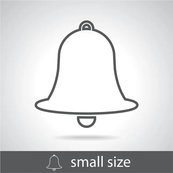 Bell icono plano — Vector de stock