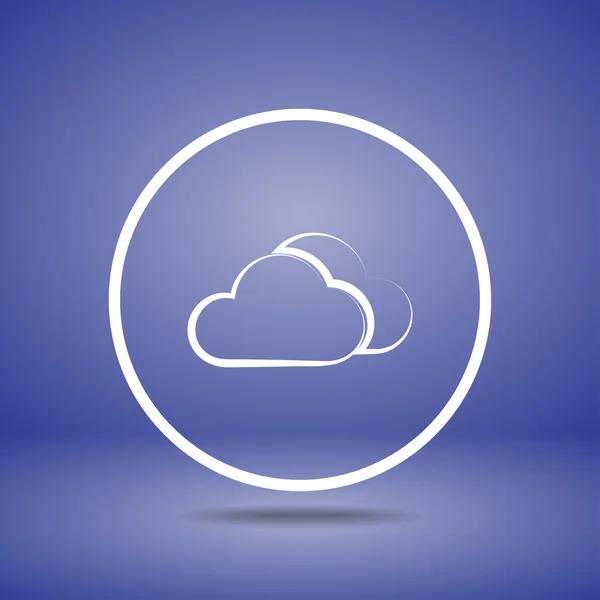 Icono de nube — Vector de stock