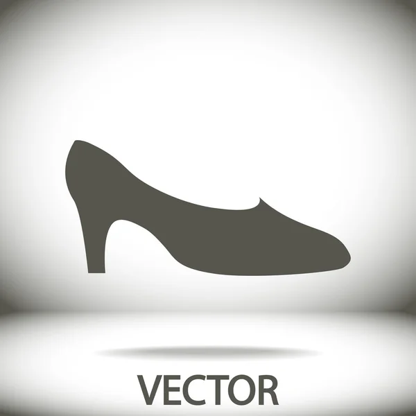 Donna icona scarpa — Vettoriale Stock