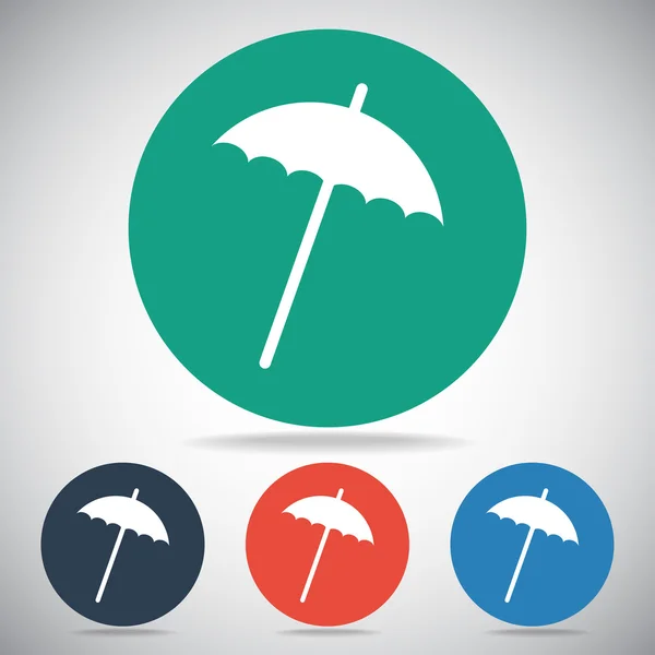 Deštník ikony designu — Stockový vektor