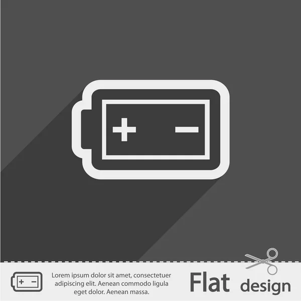 Icône de charge de batterie — Image vectorielle